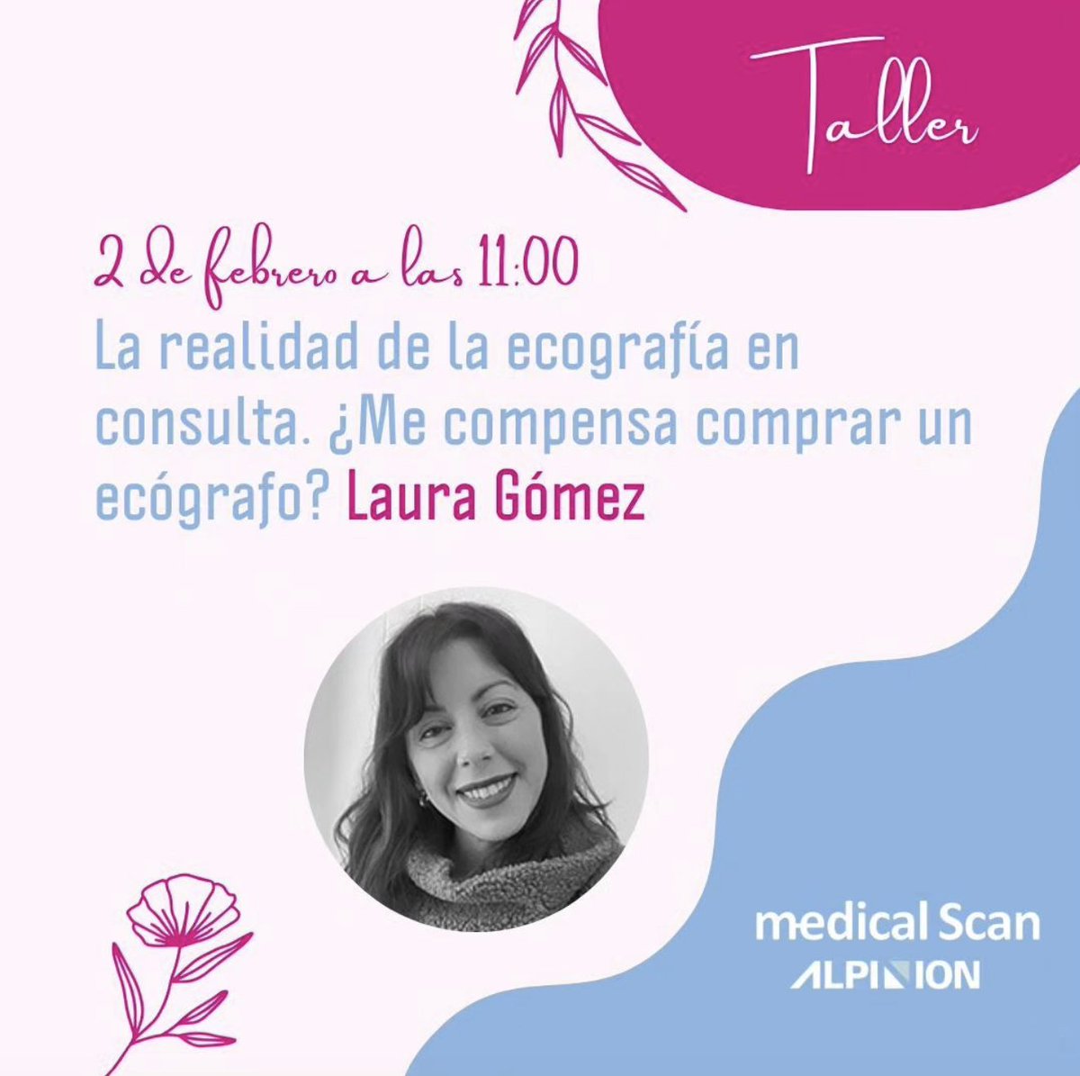 〰️La realidad de la #ecografía en consulta... ¿Me compensa comprar un #ecógrafo? Un taller que será impartido por Laura Gómez el viernes 2 de febrero en la Sala Cibeles!

#Entredosmanos2024 #fisioterapia