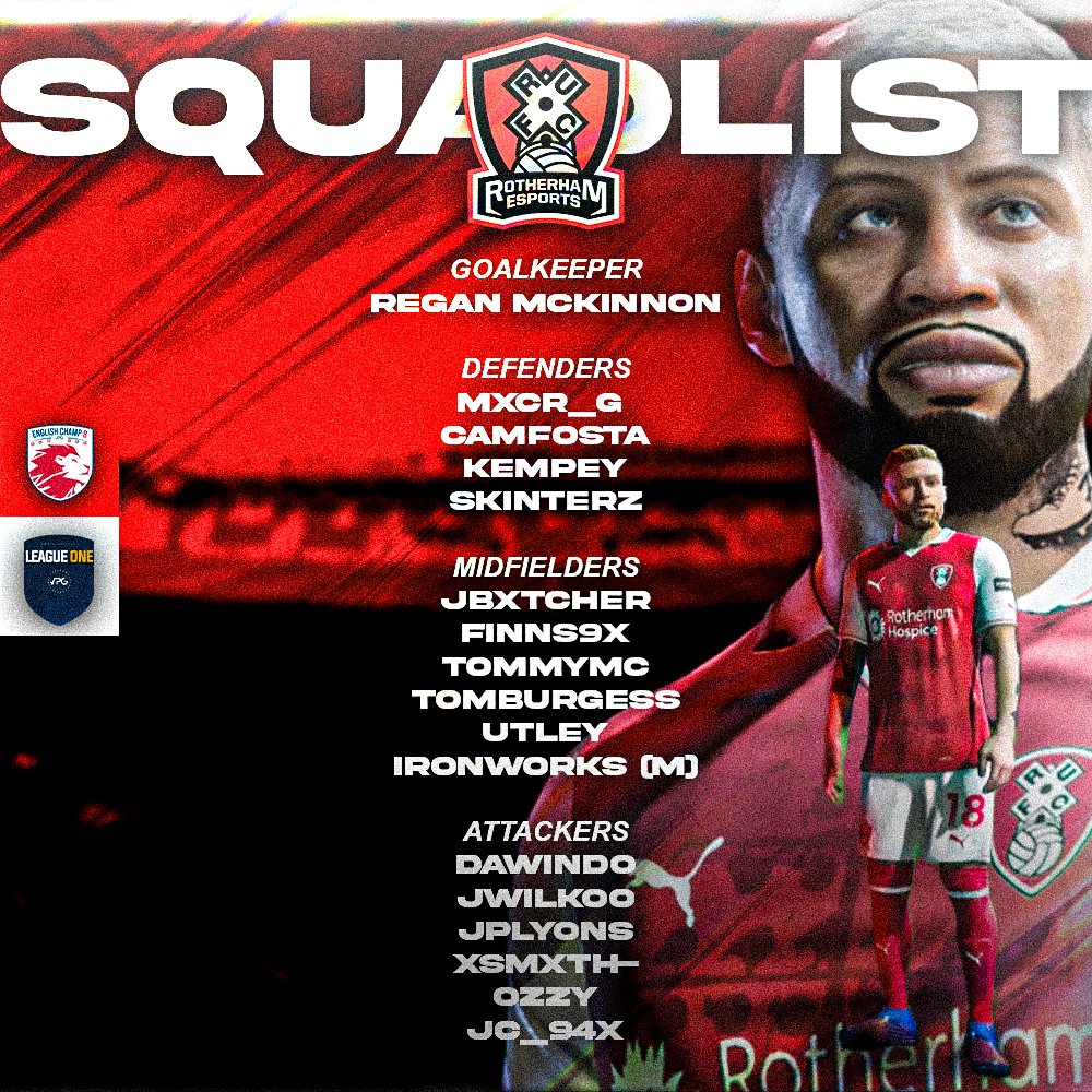 RUFCEsports's tweet image. IT'S FINALLY HERE!!!
@RUFCEsports first team squad list for the upcoming @VPGEurope &amp;amp; @VPGUK season.
Good luck to all involved 💪
#rufc #utm #vpg #EAFC24