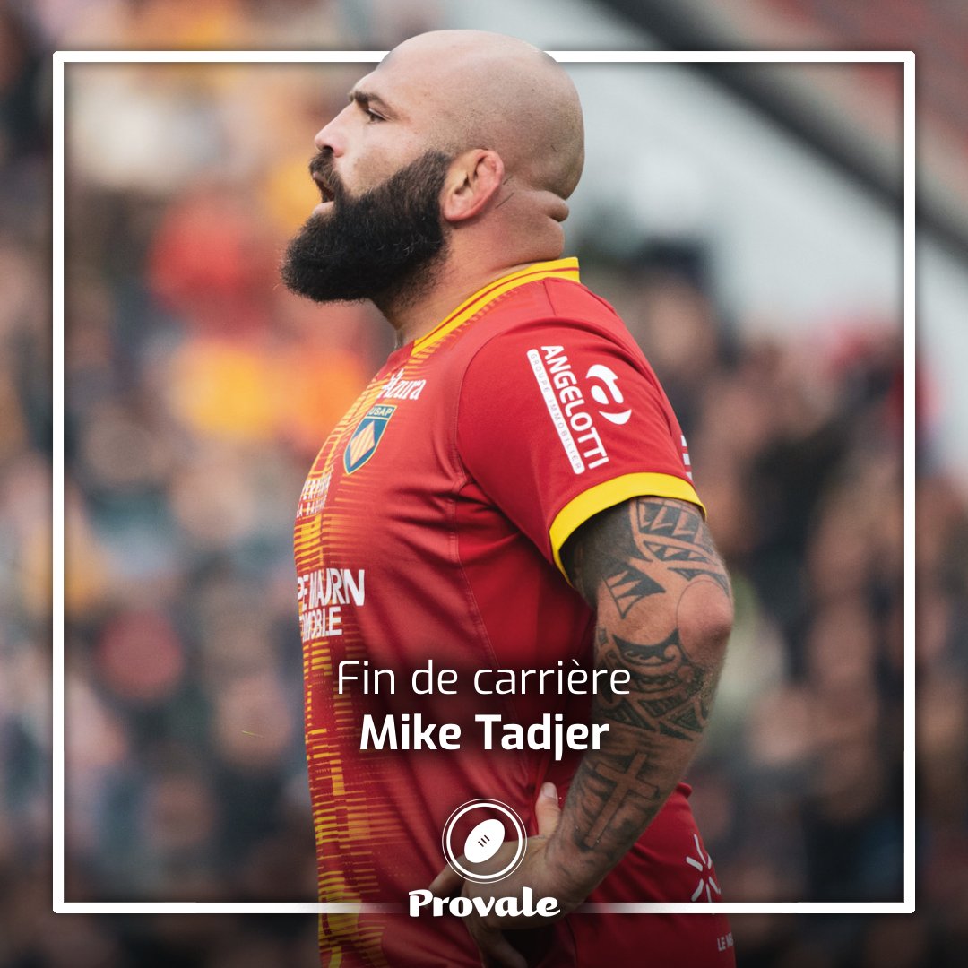 ProvaleRugby's tweet image. [Fin de carrière]🏉
Mike Tadjer, joueur du @rcme passé par l’ @agen_rugby, le @cabriverugbyofficiel, l’@asm_clermont,  le @fcgrugby, l'@usm_sapiac et l’@usap_officiel a annoncé officiellement la fin de sa carrière rugbystique
Félicitations Mike pour cette belle carrière 
#Rugby