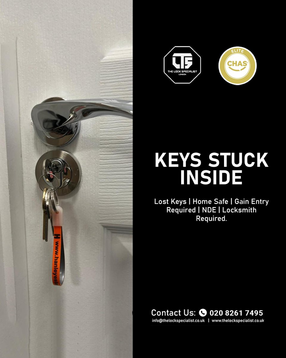 Keys Stuck Inside | Keys Jammed | Wrong Keys Inserted | Locked Out | Emergency Locksmith Needed | Urgent Assistance Request.
posts.gle/YwtzWY
#LocksmithLondon #KeysStuckInside #KeysJammed #WrongKeysInserted #LockedOut #EmergencyLocksmith #UrgentAssistance #LondonSecurity