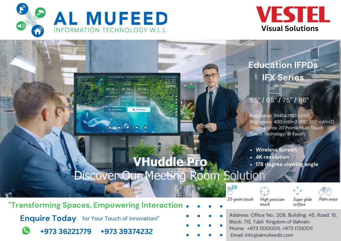 almufeedit's tweet image. The Android 9 OS-powered IFX Series 
cost-effective and highly interactive tailored design for education. The
series includes powerful touch/pen tools with a light user experience
together with all the fundamental features needed for teachers and
students