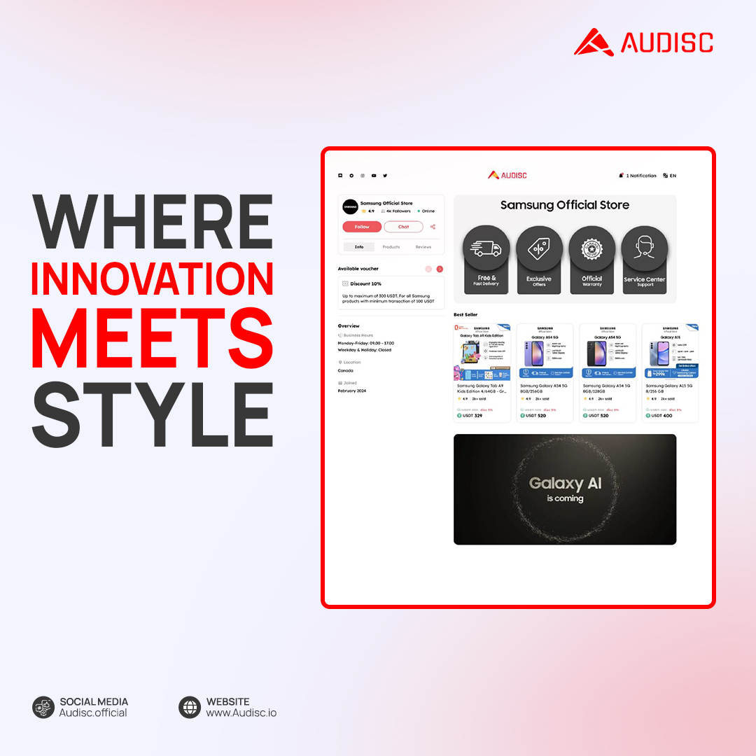 audiscofficial's tweet photo. "Unveiling a New Era in Design! 🌟 

Explore the Latest Marketplace Update - Where Innovation Meets Style. ✨ 

#DesignRevolution #InnovationAndStyle #Audisc #Bidding #Crypto #New #Blockchain #Treding #Bitcoin " https://t.co/e3edGqKjgz