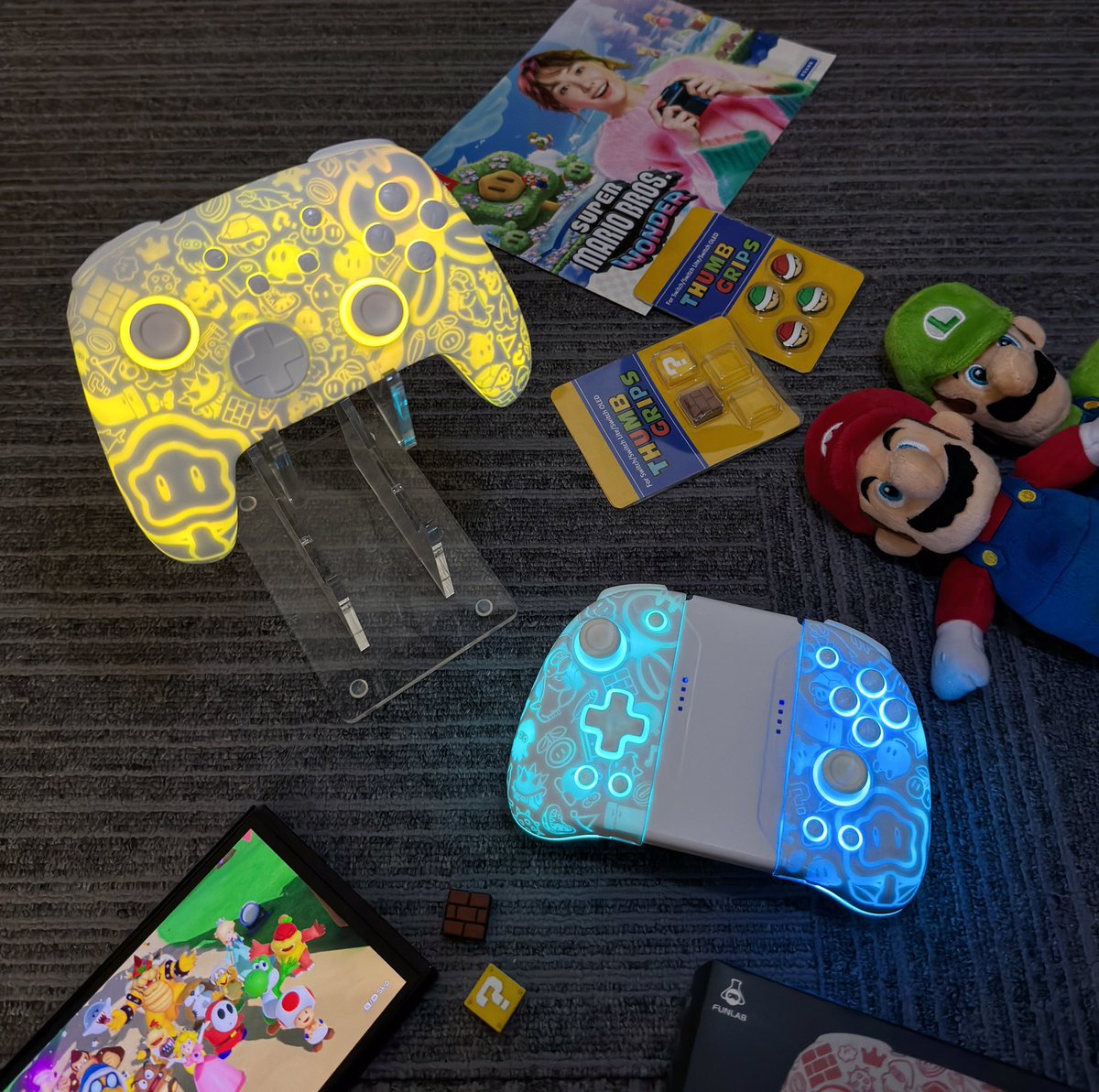 Funlab_switch's tweet photo. 💖Happy Mario Monday!

💡Let Funlab Wonder controller light up your new week!

🎮Get it now! Link in bio!

#funlab #funlabfirefly #nintendo #nintendoswitch #switch #cozygaming #gamming #gamingsetupideas #ledconcepts #supermario #supermariobros #supermariowonder #supermariorpg https://t.co/E8E7Ki4qt1
