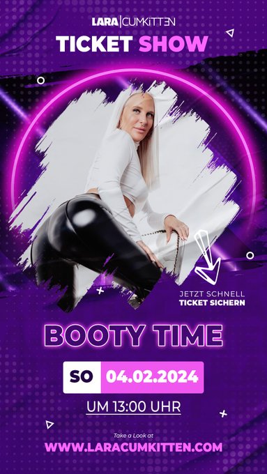Hey, am Sonntag steigt meine Bootytime Show! Sicher dir dein GRATIS-Ticket hier: https://t.co/gdJzOz9Pdh