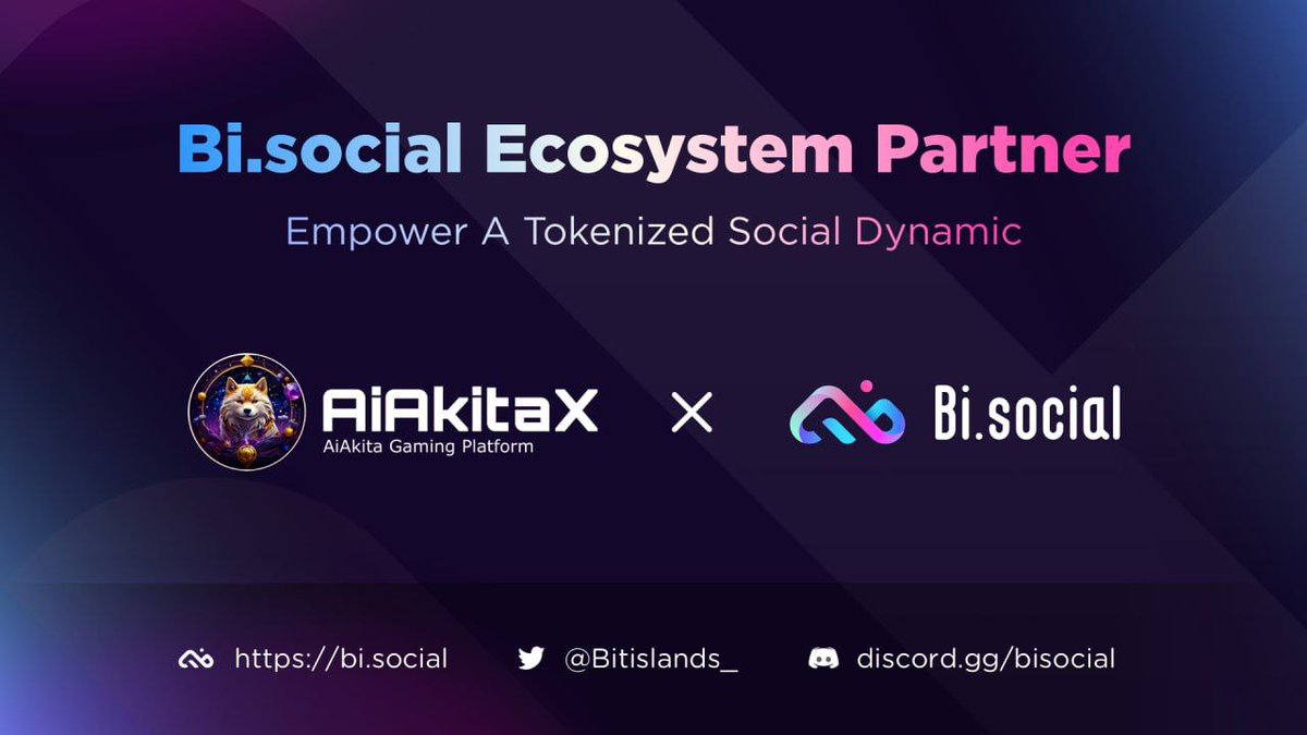 AiAkita_Dog's tweet photo. 🚀Excited to partner with @Bitislands_! Social & Earn with vBIS, Tokenize Social Network.
🔔Giveaway 1000 vBIS x 10 winners-Until the February 1st! Drop your ETH address to participate!
🔥 vBIS Points System Launched on Jan 24 -- credential of https://t.co/q5vhZaBJI3's future token!
📢Get it started and check more info here:
https://t.co/UQ86C2semy