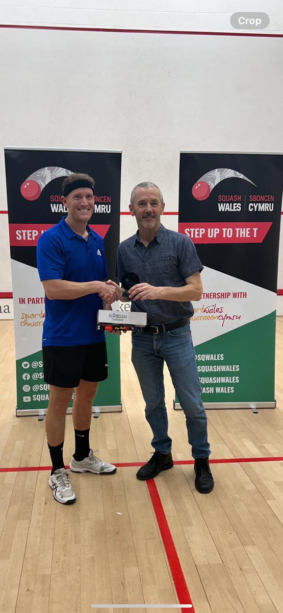 Well done Dan Anderson for winning the Over 35 category in the Welsh Masters yesterday. Swansea Tennis &amp; Squash Club are very proud of this brilliant achievement!👏👏