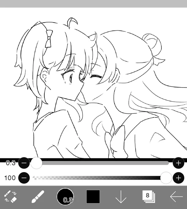 もしかして描くの初……… 