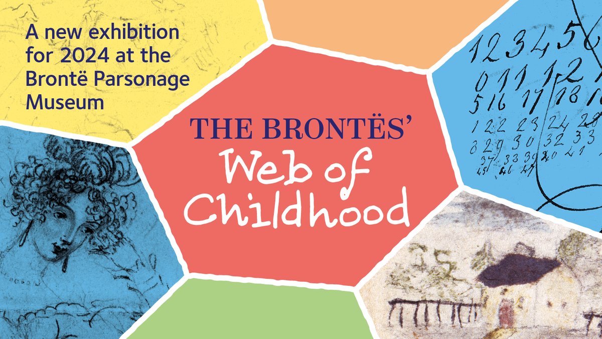 Our ✨brand-new✨ 2024 exhibition opens this Thursday 1 February! The Brontës' Web of Childhood tells the story of life growing up for the siblings, through a selection of exciting items in our collections... Book your ticket at bronte.org.uk. #Brontë #ComingSoon