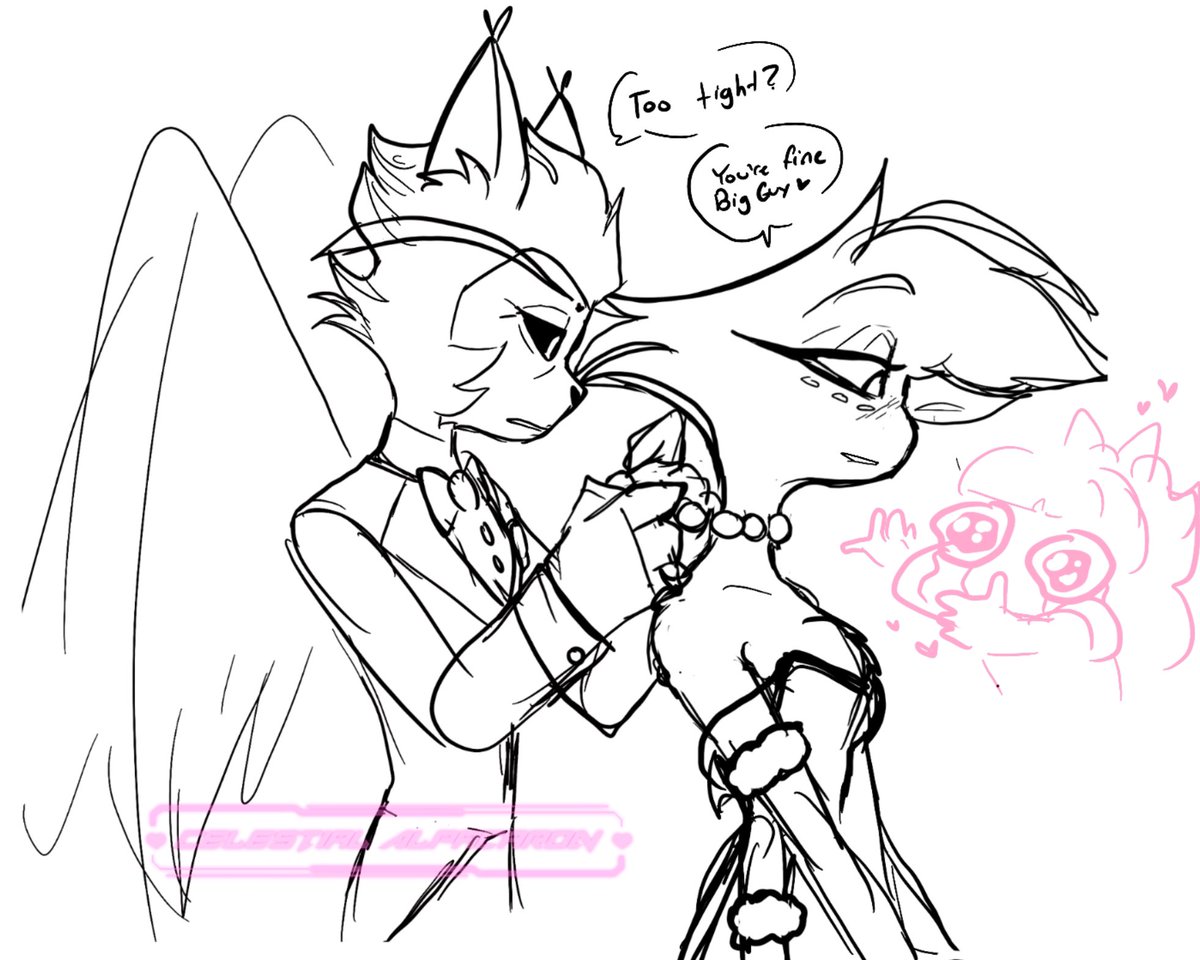 SuperCellAlpaca's tweet photo. Here have a sneak peak of Overlord Husk being soft n tender with Angel because they’re so in love and ahshhajahahahsuuwuwhw god they’re so gentle with eachother I can’t 😭💕 https://t.co/Rw8NlYap35