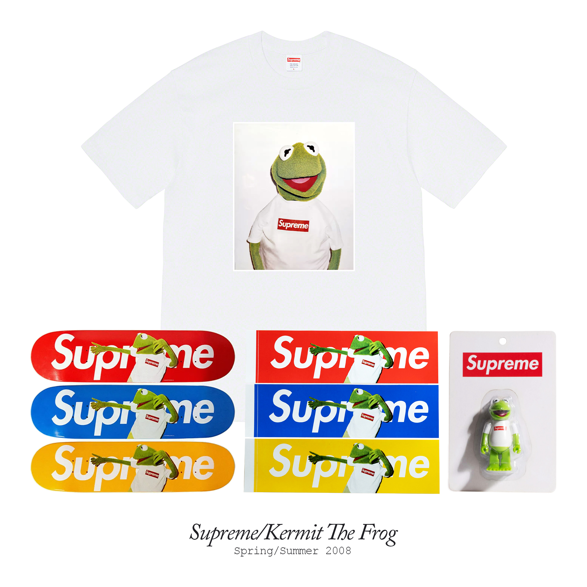 Kermit the frog supreme t shirt sale