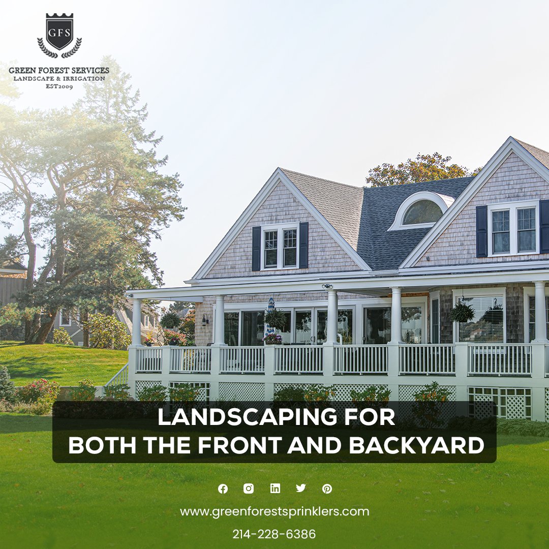 From lush lawns to blooming gardens, we ensure your entire property becomes a showcase of #naturalbeauty. Visit us for holistic #landscapingsolutions that make every view from your home a delight!
👉 greenforestsprinklers.com/residential-la…
#GreenForestSprinklers #LandscapingService