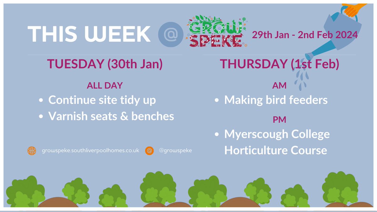 The weather forecast is looking much better for this week. So why not drop in and find out more about what we do, or get involved in some of our activities? The kettle is on. We'd love to see you. 😀 @GroundworkCLM @SLH_Homes