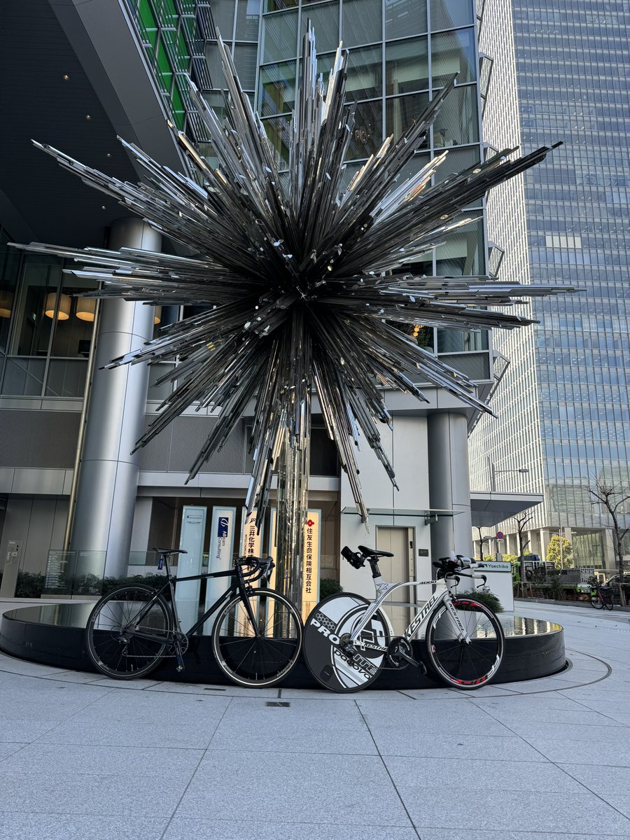 ebitenKhoda's tweet photo. 今日のハイライト!学校が休みだったから友達と東京に行ったよ!風もほとんど無くて最高のサイクリング日和だった! #ロードバイク #KhodaBloom #kestrel https://t.co/WeTQgF0fnO