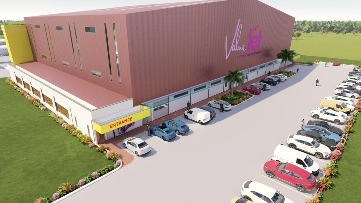 SpacewebA's tweet photo. The proposed Value-jet Maintenance Hangar is an A-Frame, 10 tonnes; two-way gantry and modular steel structure offering a total footage area of 4200sqm, and held together.
by coordinated steel sections in a deliberate modular dimensions and grid system.
https://t.co/nFk9oXUYrf https://t.co/DU4gheCUqn