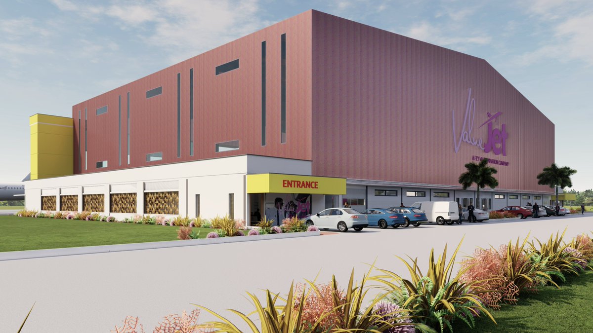 SpacewebA's tweet photo. The proposed Value-jet Maintenance Hangar is an A-Frame, 10 tonnes; two-way gantry and modular steel structure offering a total footage area of 4200sqm, and held together.
by coordinated steel sections in a deliberate modular dimensions and grid system.
https://t.co/nFk9oXUYrf https://t.co/DU4gheCUqn