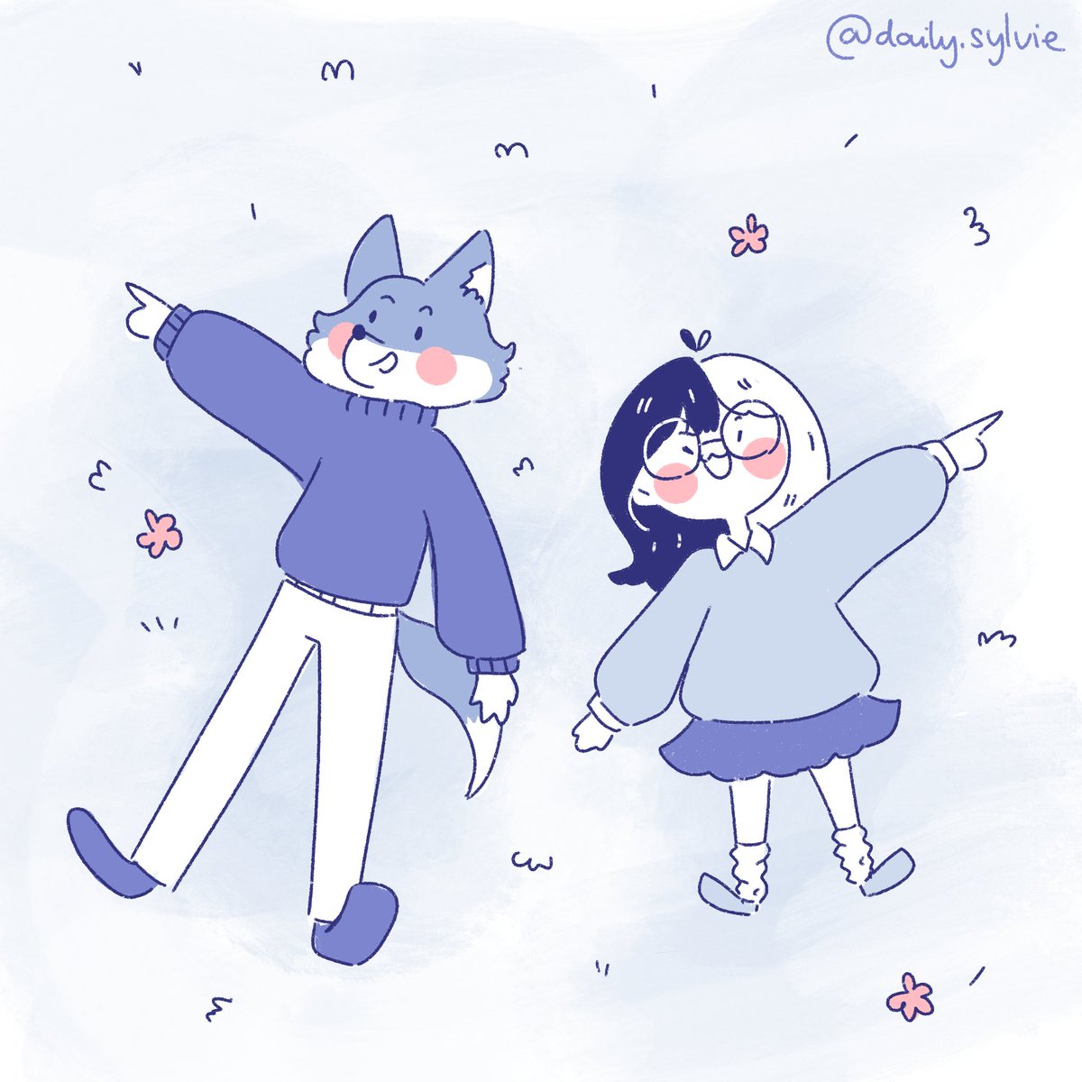 daily__sylvie's tweet photo. #75 
Today, I went to Den Haag with Phickies. We lay on the grass waiting for shooting stars, but the sky was so cloudy that we barely saw anything so we were just singing, talking and pointing at every star we could see.

#dailysylvie #dailycomic #comics #art #artist #cartoon https://t.co/z46OFD8Bcz