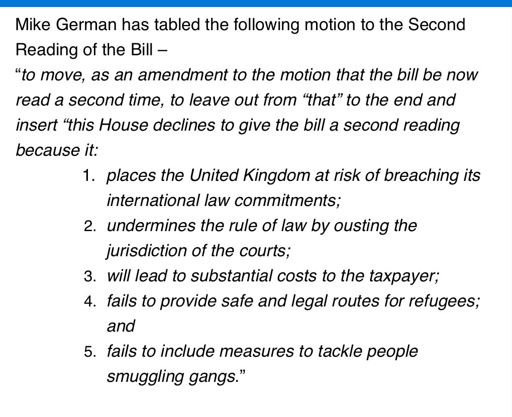 LordRennard's tweet photo. Tonight I and my ‘noble friends’ in the @LibDemLords will be supporting our motion in the name of Lord German @mjgerman to block the expensive, unworkable, and immoral Rwanda Bill. The vote will be 10 - 10.30 pm. https://t.co/ecZmTO27rS