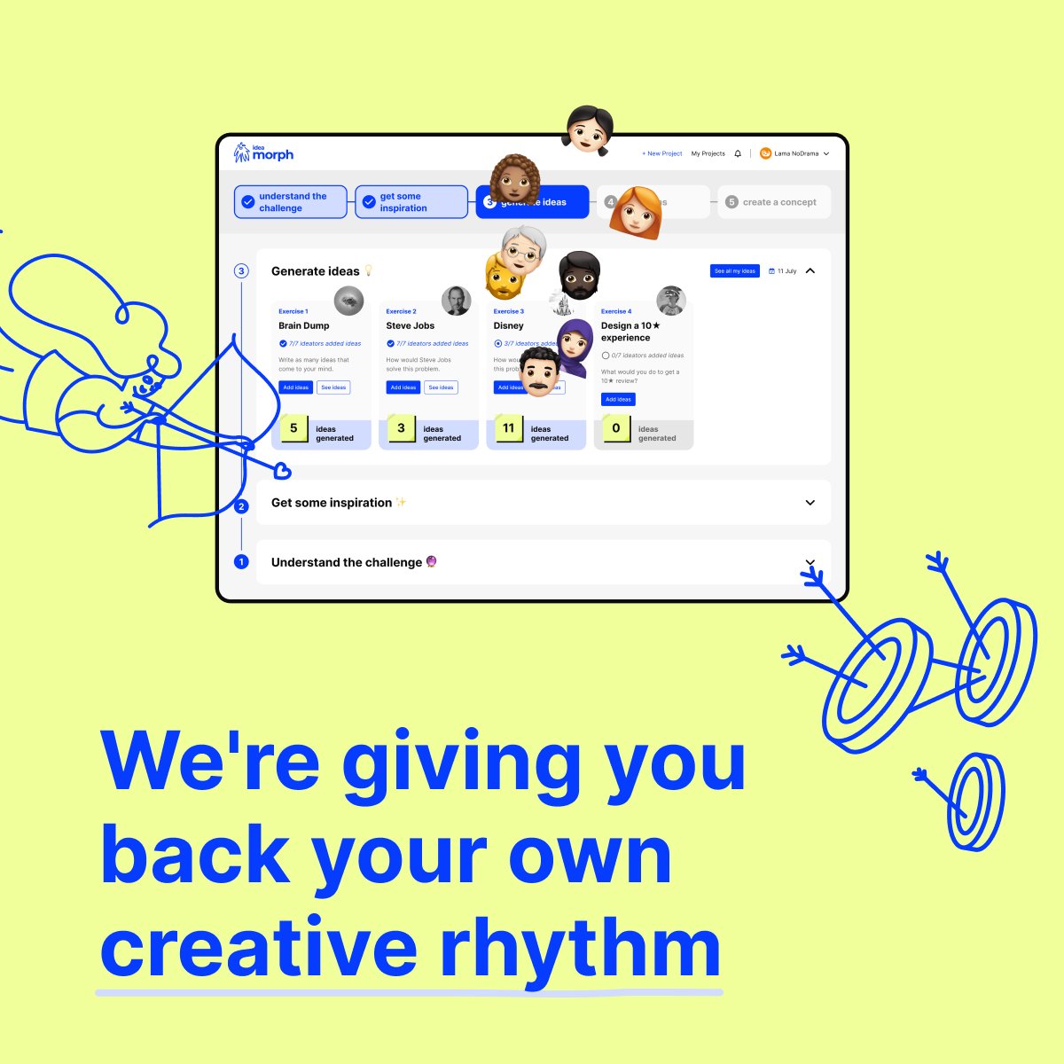 trymorph's tweet photo. Nobody is left behind with Idea Morph. π With async brainstorming everyone gets space for their voices. Start creative solving your challenges! π #ComfortZone #Brainstorming #GetInspired #IdeaMorph #CreativeSolution https://t.co/7UPJcd4TOf