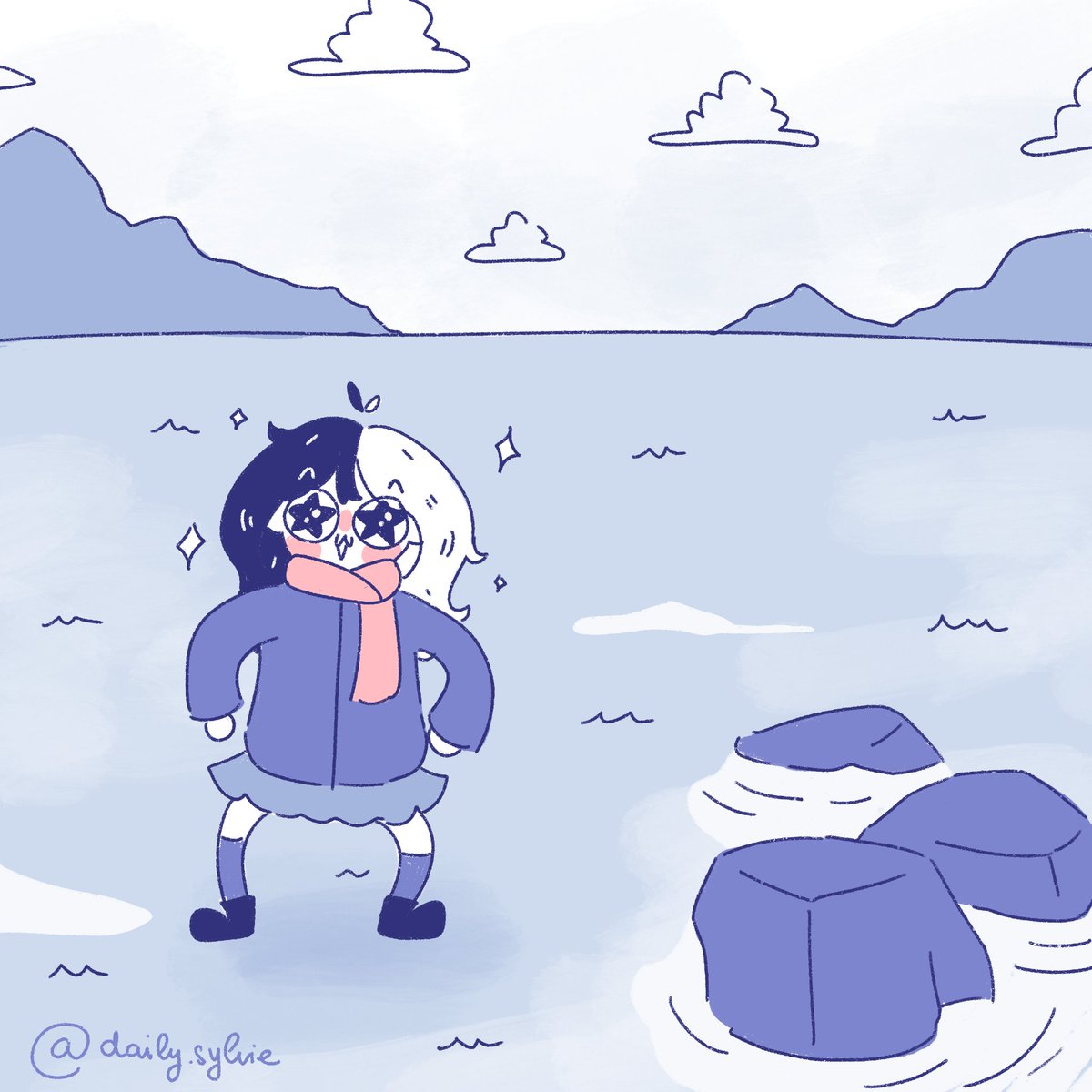 daily__sylvie's tweet photo. #79
Last winter break, I went to Copenhagen. It was litteraly freezing as even the beach was frozen that i can jump and dance on it hehe almost die but slay 🤩🤩🤡

#dailysylvie #dailycomic #comics #art #artist #illustration https://t.co/yjjy6U1KfE