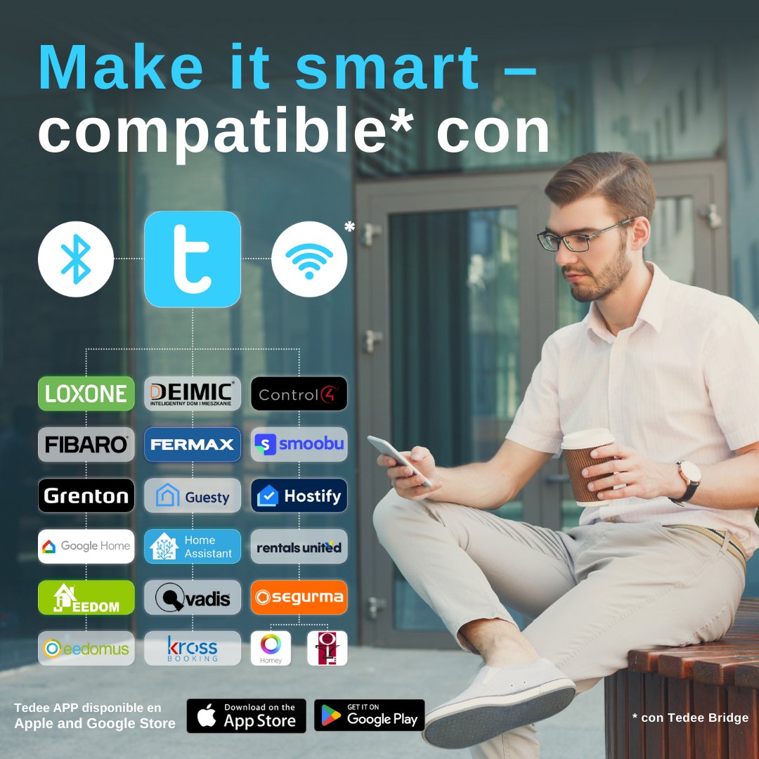 Transforma tu #casa en un ecosistema inteligente y controlado. Con la cerradura inteligente #Tedee, no solo podrás incluir tu puerta en las escenas de #automatización de tu hogar, sino también gestionar el acceso de una manera centralizada.