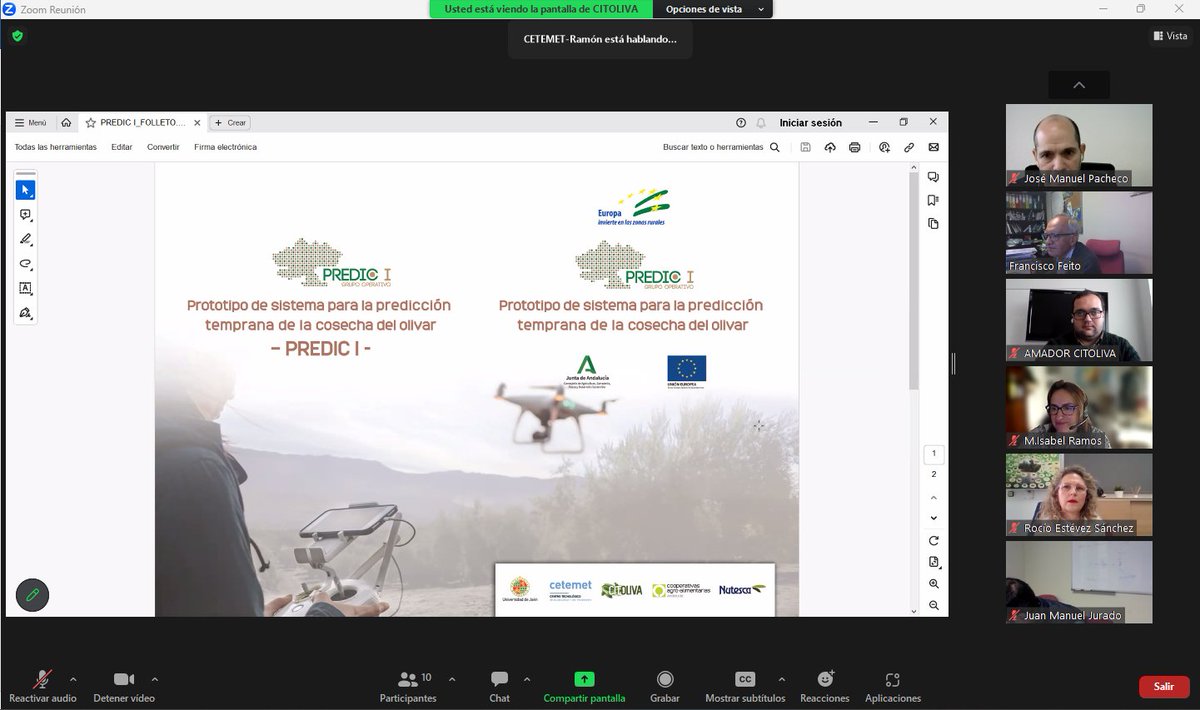 CoopsAgroAND's tweet photo. Reunión de seguimiento del Grupo Operativo PREDIC I, en el que participa #CoopsAgroJaén

➡️Prototipo para la predicción temprana de la cosecha de olivar 🫒🫒, partiendo de datos históricos 🛜🛜

@citoliva @ujaen @cetemet #Nutesca

@AgriculturAnd #UE https://t.co/rcVWgGYaPQ