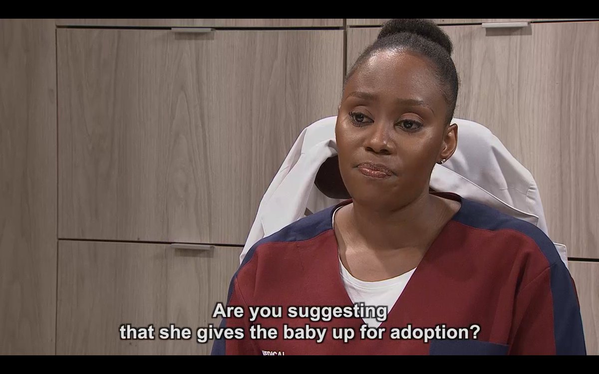 Gen_legacy's tweet photo. Sphe has an interesting but drastic solution to the baby problem... #GenerationsTheLegacy 20:00 #SABC1IssTooMuch https://t.co/Cx4JQn2PbT
