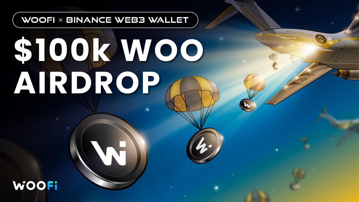Vheelynn's tweet photo. Exciting news guys🔥

The #Binance Web3 Wallet now includes WOOFi. To commemorate, we're throwing the biggest airdrop in $WOO history! Here's all the information you require to enter and win a guaranteed $100,000 share, $WOO 👇

🧵 1/3
https://t.co/l4MOu6wLMU.

#WOOFI #WOOforce https://t.co/Xru7lrdD8G