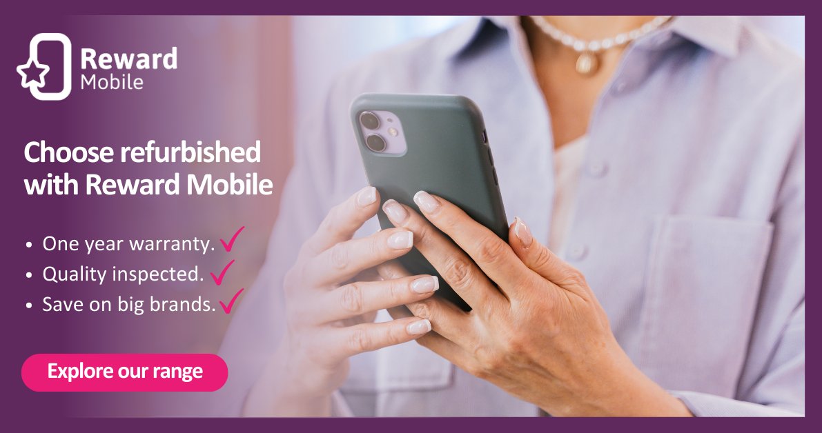 reward_mobile's tweet photo. Choosing a refurbished mobile offers you a whole host of benefits.
Explore our #refurbishedmobile range here: https://t.co/TrWeQhEcqd
#futureofmobile #keepingbritainworking #ecofriendly #onevison #newyearnewmobile #mobilesavings #qualityservice https://t.co/6W07mPSB0l