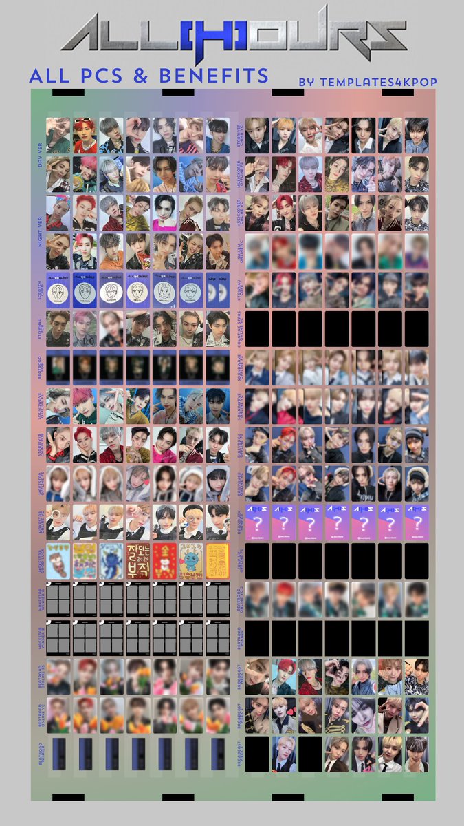 ALL(H)OURS All Ours all album photocard pc benefits pob broadcast