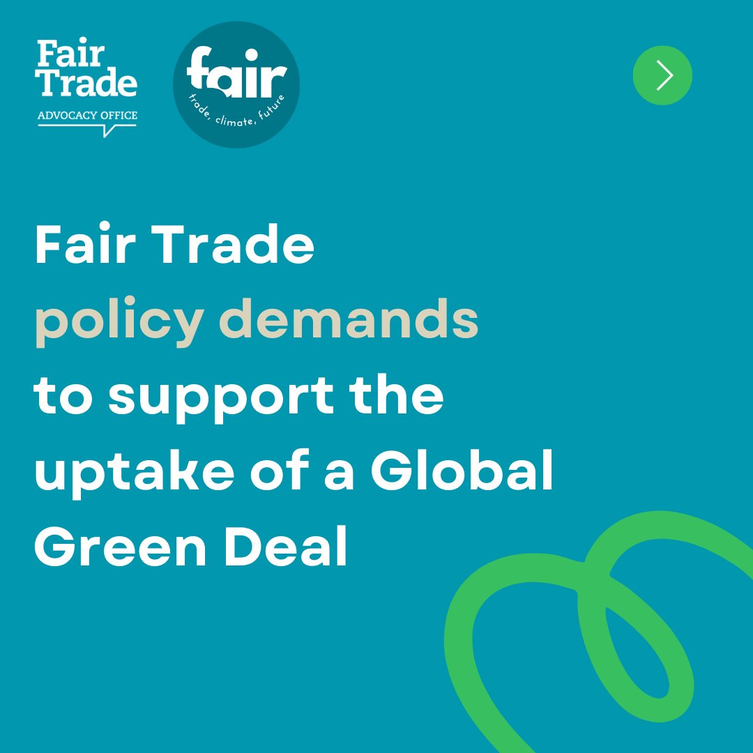 FairTradeFTAO's tweet image. What can be done to achieve a #Global #Just transition❓

🇪🇺 Trade Agreements need to become #Fair 👉so that #SustainableDevelopment is equally achieved by both parties through concrete and transformational changes.

👀Read our policy demands for the #EU: fairtrade-advocacy.org/fair-trade-mov…