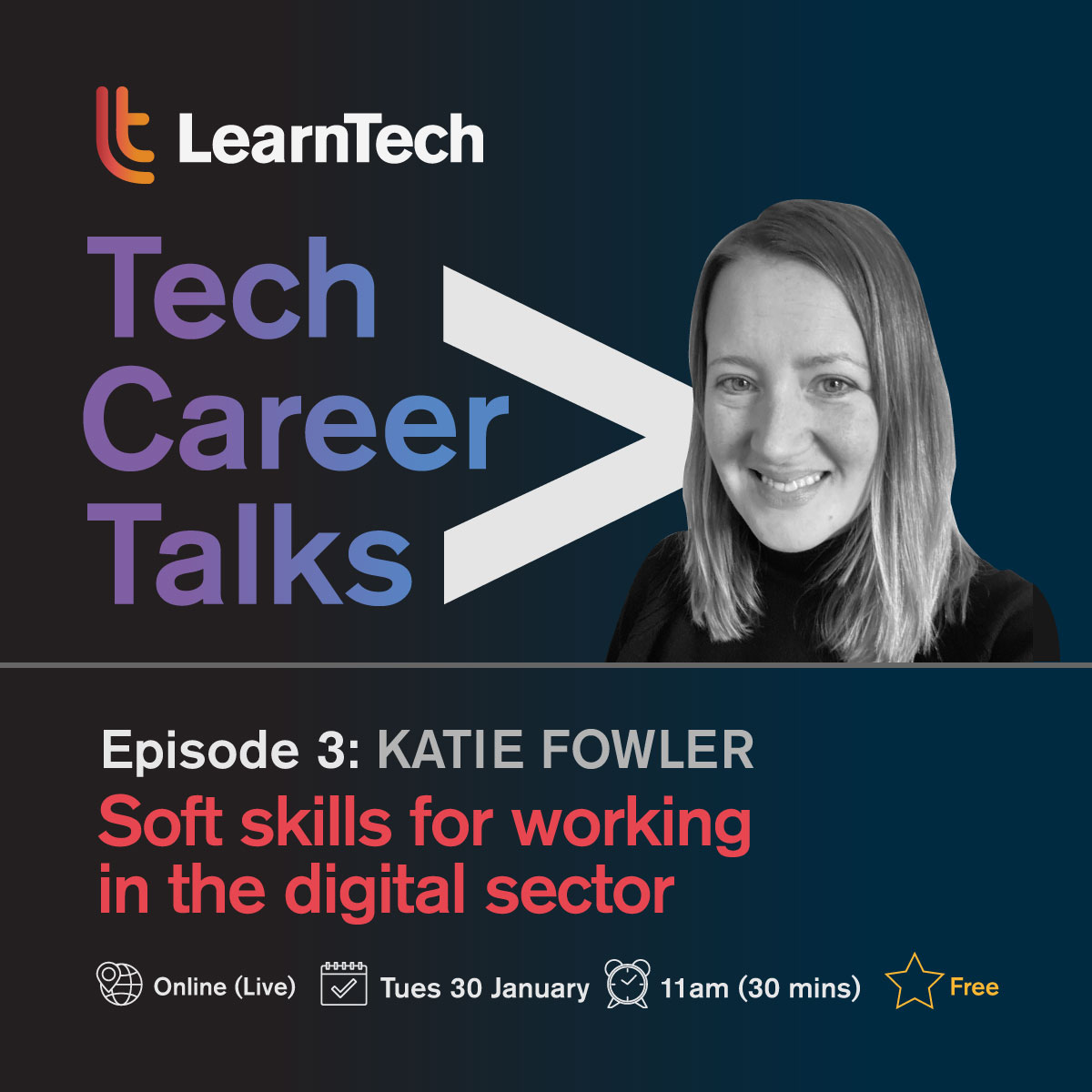 ❗It's tomorrow❗Book your place on our next Tech Career Talk - 'Soft skills for working in the digital sector'. If you're keen to start a career in tech, book your free space for tomorrow's online live talk at 11am. Visit... eventbrite.co.uk/e/tech-career-… for your ticket.
#techcourses