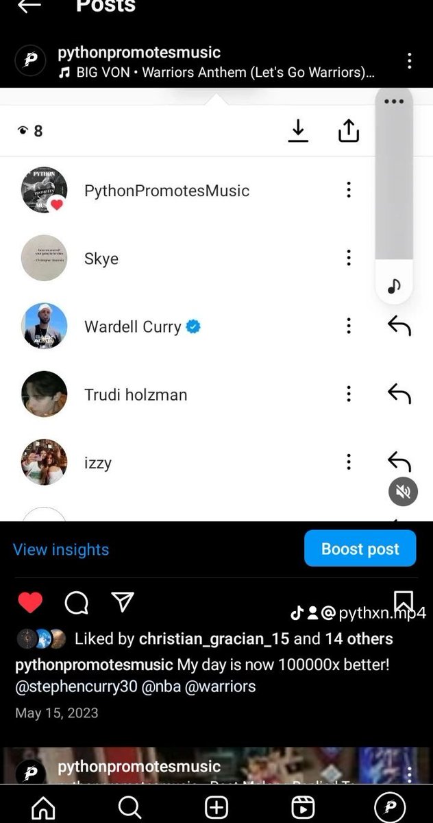 PyMusicPromo's tweet photo. Most Famous People To Ever View My Instagram Story #Celebrities #instagram #Famous #FYP #viral #feed #story #InstagramStories #Curry #Morray #Tatum #Warriors  #KaiCenat #social #post #luck https://t.co/V3PqapeXyf