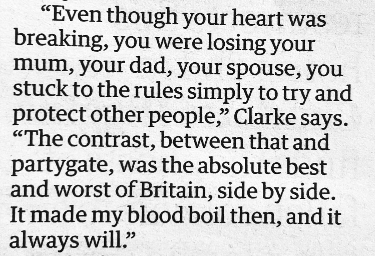 This, for me, is the crux of the matter.

We've tried so hard to show what really happened behind closed hospital doors - the grit &amp; courage &amp; compassion of NHS staff. And the same, in abundance, from patients &amp; their families.

If only the govt had shown similar integrity 😔