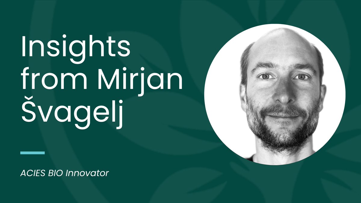 In the intricate landscape of the European #bioeconomy, we delve into the insights shared by Mirjan Švagelj, a key figure in ACIES BIO, shedding light on applied research &amp; development (R&amp;D) activities, technology transfer, &amp; more within this sector.

🔗shorturl.at/aehjx