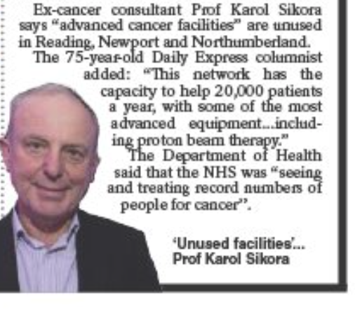 Professor Karol Sikora tweet media