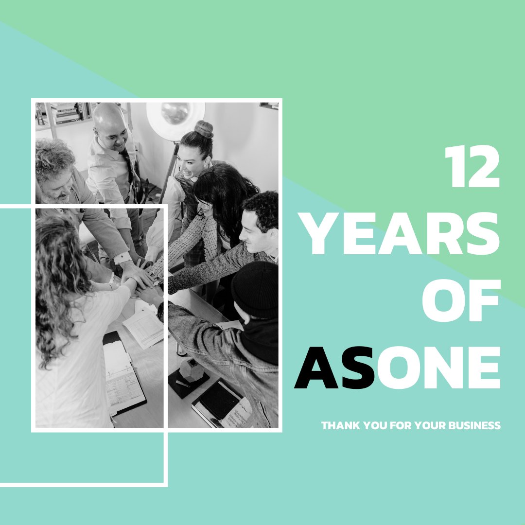 Over the weekend we celebrated AsOne's 12-year journey, marked by dedication and growth. 

Reflecting on 2023, a pivotal year where we redefined our brand, shaping a fresh image. Now in 2024, we proudly unveil an array of innovative services.

Thank you for your support 🎉