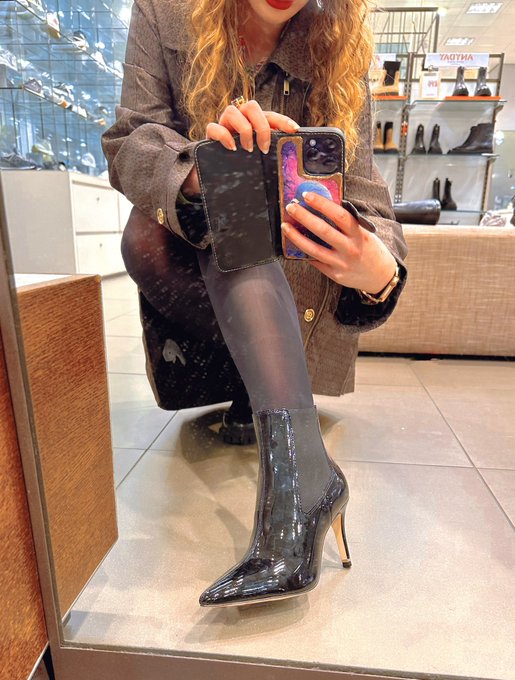 I&rsquo;m trying on these patent stilettos right now; they feel amazing around my feet. So naturally, I need