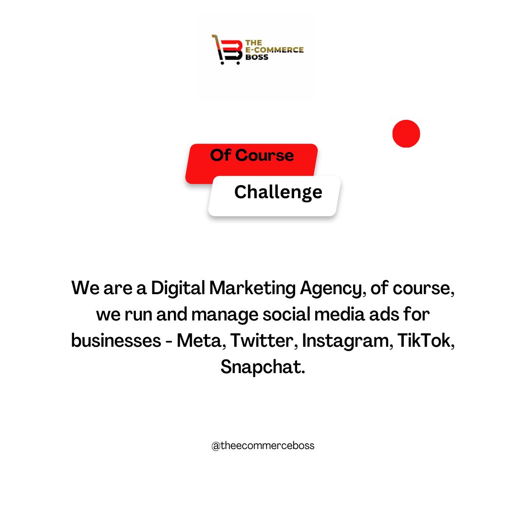 ecommercebossng's tweet image. The Digital Marketing Agency Version. #ofcoursechallenge 

#digitalmarketingagency #digitalmarketing #ecommercedevelopment #theecommerceboss #ecommercebusiness #businessdevelopment #socialmediaads #websitedevelopment