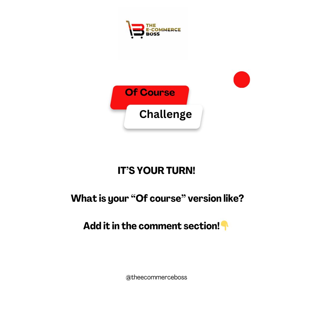 ecommercebossng's tweet image. #ofcoursechallenge 💯⭐️