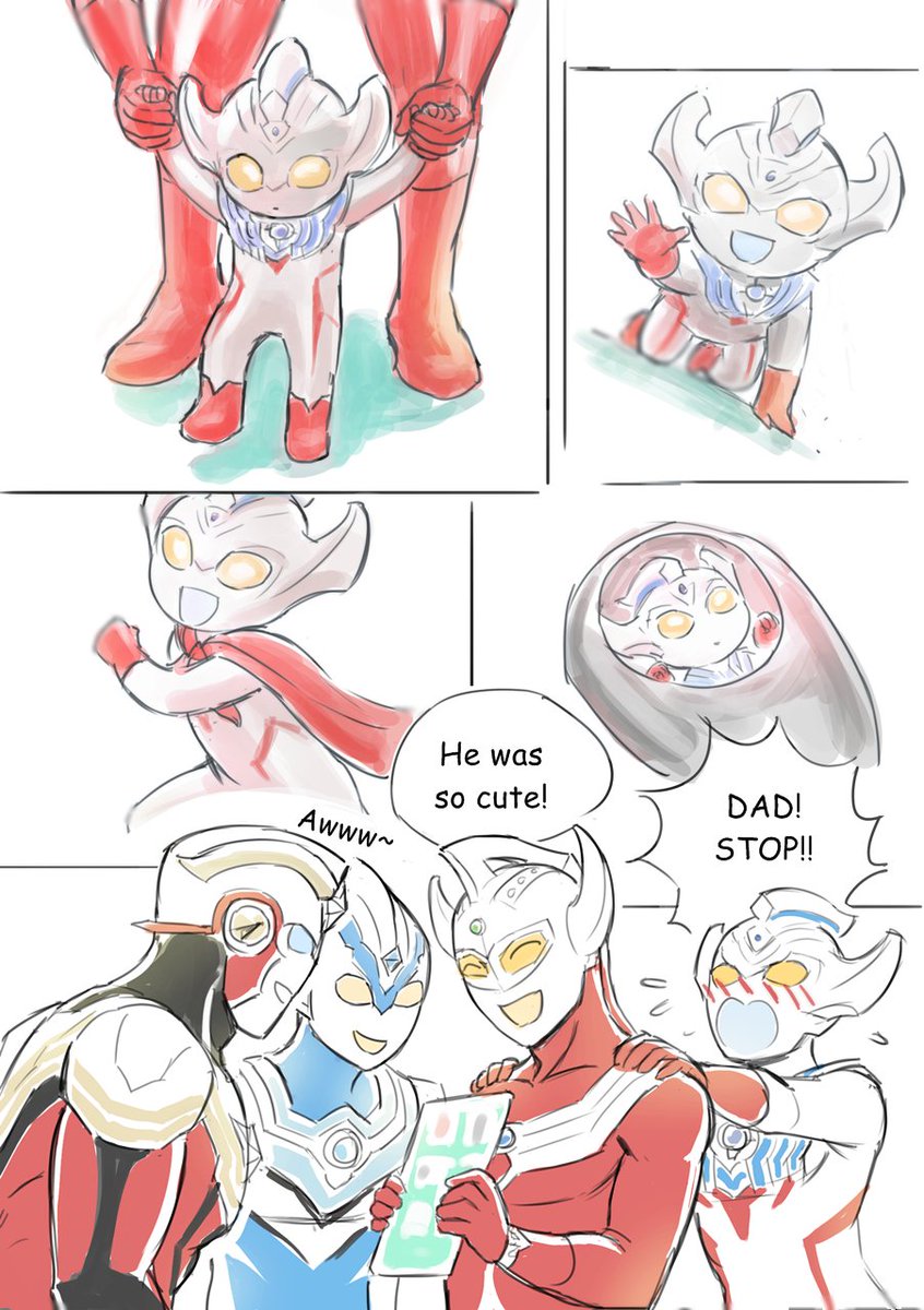 Chips_n_Cookies's tweet photo. #Ultraman #UltramanTaiga #Trisquad #ウルトラマン #ウルトラマンタイガ #トライスクワッド #UltramanTaro #ウルトラマンタロウ

Just my headcanon, i think Taro would show embarrassing baby photos of Taiga to Titas and Fuma 😂 https://t.co/YR0gEIogjZ