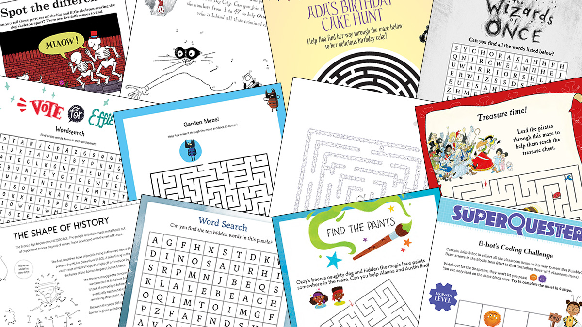 Booktrust's tweet image. It&apos;s #PuzzleDay!

We&apos;ve got just the thing to help you celebrate - head over to #BookTrustHomeTime to find loads of FREE activity sheets to download and print, including word searches, dot-to-dots, mazes and more!

booktrust.org.uk/books-and-read…