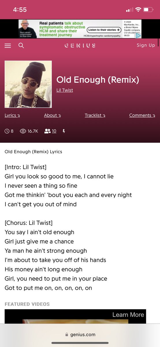 undroceanblv's tweet photo. @ConnorDaBarbie @NICKIMINAJ released in 2009 when lil twist was 16 (a minor) &amp; nicki was 26!! 🫣 https://t.co/1Zb3FIa8Yh