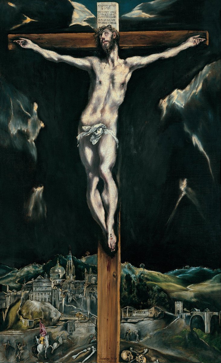 Cehacherr's tweet photo. Sé que muchos lo han dicho ya, pero me veo en la necesidad de decirlo yo también. Los que critican el cartel de la Semana Santa de Sevilla de este año diciendo que Jesús parece 🌊🦍 no tienen ni idea de cómo se le ha representado en el arte a lo largo de la historia. https://t.co/hvpA8Qh0Bs
