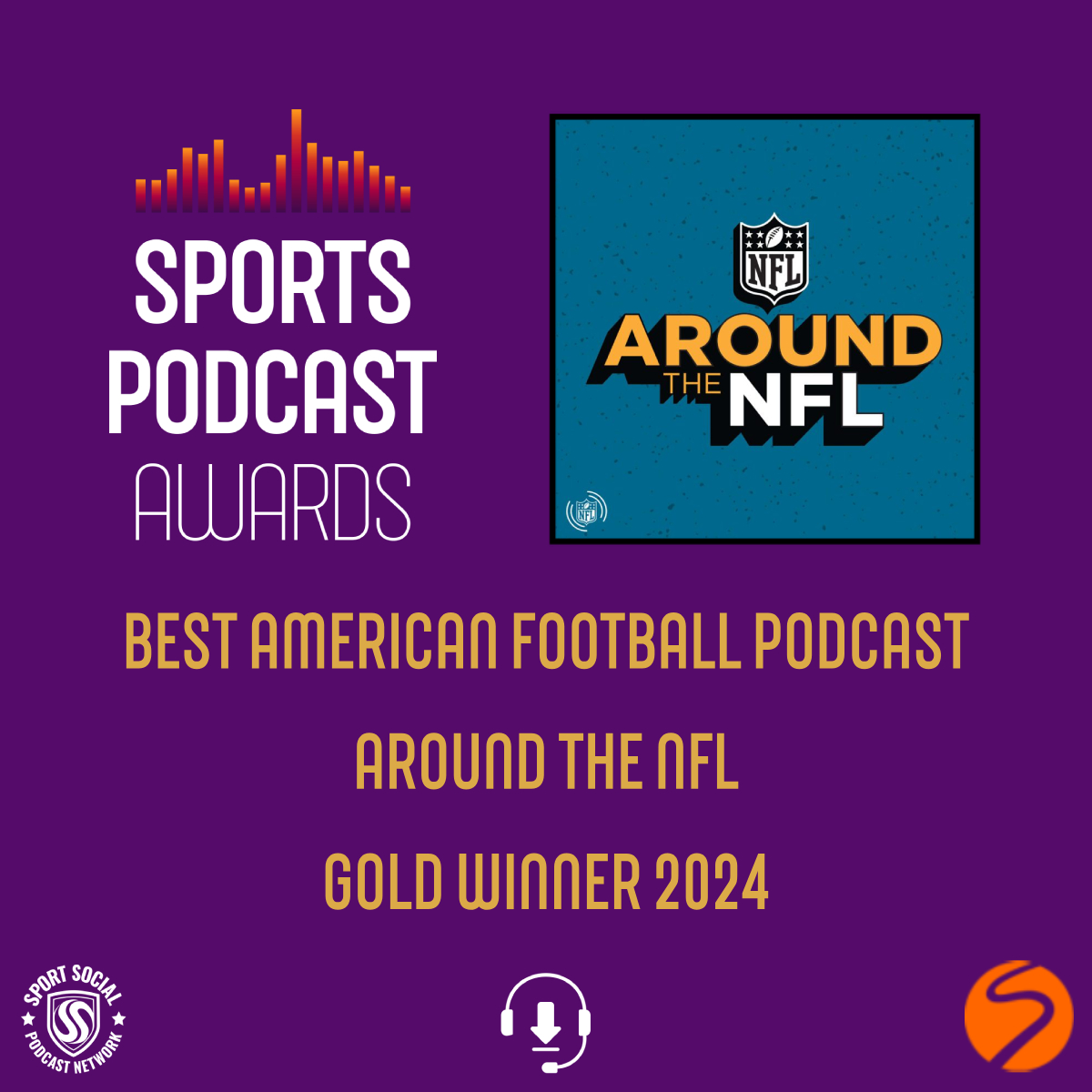 🥇🏈 The Best American Football Podcast Gold Award goes to… Around the NFL @AroundTheNFL 🏆👏