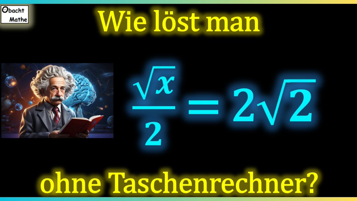 Wie löst man diese Gleichung ohne Taschenrechner

youtube.com/watch?v=PVEztE…

#Mathe #brainteaser #Lernvideos #twitterlehrerzimmer #twitterkollegium #lehrerbildung #schule #flippedlearning #rätsel #bayernedu #mathelehrer #twlz #lehrer #matherätsel #quiz