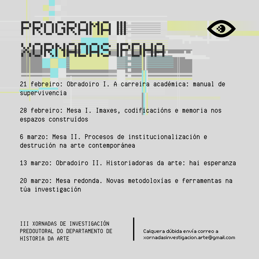 Aberto o prazo de inscrición para as III Xornadas IPDHA! Podes facelo a través da ligazón do noso perfil ou do código QR que che mostramos a continuación! Esperámoste a partir do 21 de febreiro na <a href="/facultadeXH/">Facultade de Xeografía e Historia</a>  da <a href="/UniversidadeUSC/">USC</a> 👾