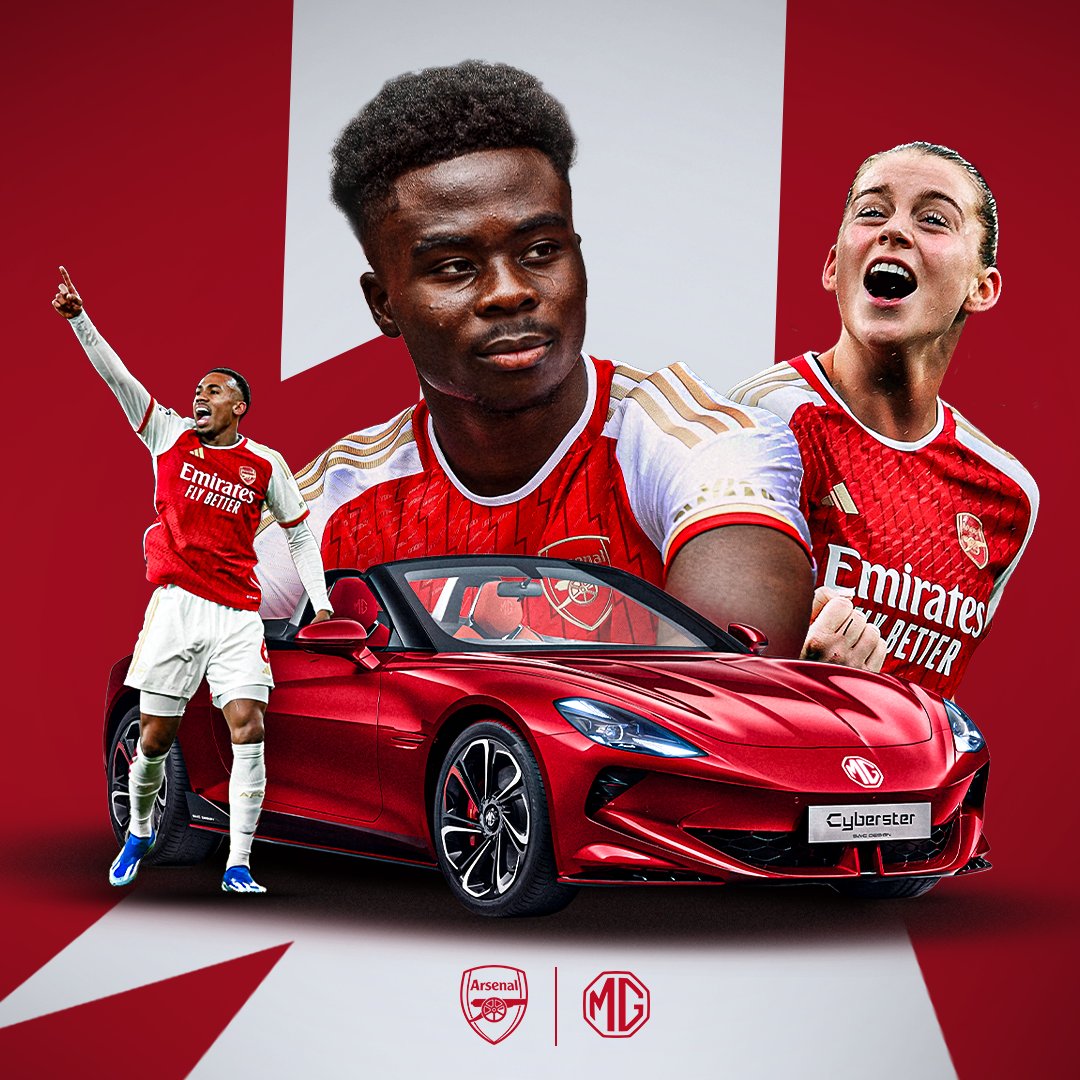 Powerful synergy on and off the field. MG proudly stands with Arsenal! #MGxArsenal #Arsenal #PremierLeague