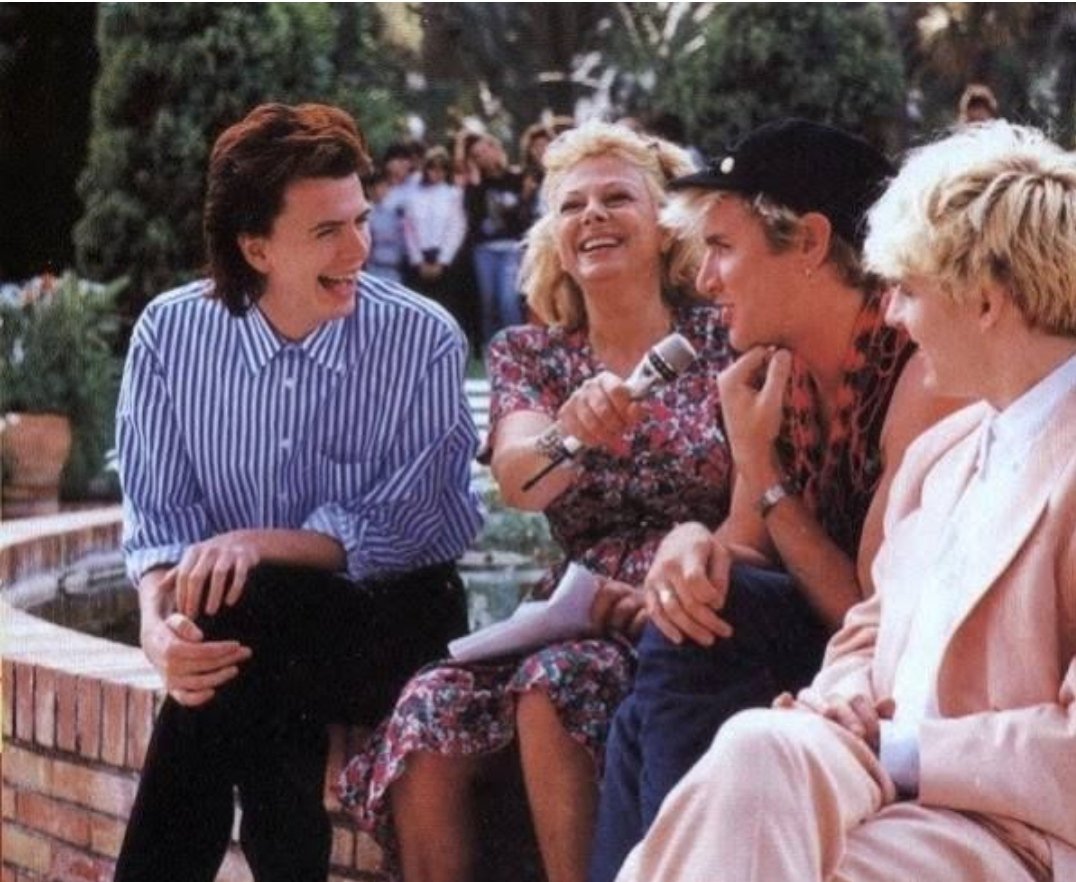 #SandraMilo #SandraMilo con i #DuranDuran a Capri. Era il 1987. Intervista per la trasmissione #Piccolifans 🥰 #simonlebon #johntaylor #nickrhodes #strangebehaviourtour