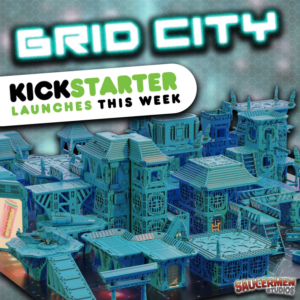 SaucermenStudio's tweet photo. We're going live 31st Jan!  Don't forget to sign up for notifications &amp; get early bird discounts and free terrain downloads!

https://t.co/eWPSYMWRb6

#wargaming #tabletopgaming  #rpg #necromunda #stargrave #infinitythegame #cyberpunk #40k #cyberpunk2077 #cyberpunkred https://t.co/eAtNKOe7UK