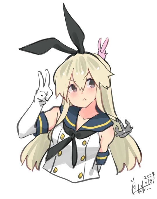 島風『速きこと、島風の如し、です!』#艦これ #島風#艦これ版深夜の真剣お絵描き60分一本勝負#艦これ版真剣お絵描き60分一本勝負_20240129 
